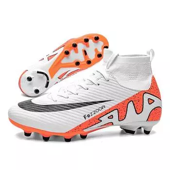 24 High Top Football Shoes Spikes Broken Spikes Competition Training Shoes Men s and Women s Adult Football Shoes 33