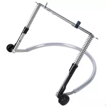 24 Hole Harmonica Neck Harp Holder Accessory Comfortable to Use for Professionals Anti Scratch Hands Silvery