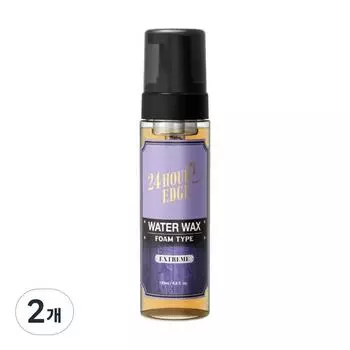 24 Hour Edge Grooming Tonic Water Wax Extreme Foaming, 190мл, 2 штуки, Лучшие мужские средства для волос из Кореи