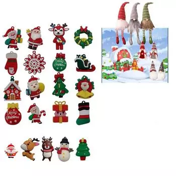 24 календаря обратного отсчета в виде гнома, игрушки для вечеринок с обратным отсчетом One Size чёрный