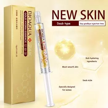 24-каратное золото с гиалуроновой кислотой для ухода за кожей, увлажняющий крем с коллагеновой эссенцией против морщин и старения