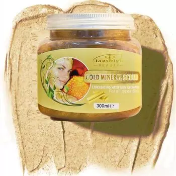 24-каратный золотой скраб Коллагеновый скраб для лица и тела Пилинг-скраб, отбеливающий, увлажняющий, отшелушивающий, глубоко очищающий, уход за телом