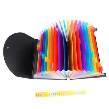 24 кармана, расширяющаяся папка с обложкой, индексная бирка, водонепроницаемая, классификация, аккордеон, орган