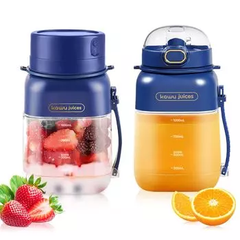 24 KAWU Соковыжималка Миксер 1000 мл Удобный для переноски Смузи Может измельчать лед для детского питания Многоцелевой Большая емкость Перезаряжаемый Легко чистить 18000 об/мин