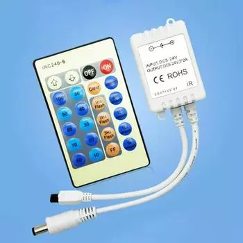 24-клавишный инфракрасный пульт дистанционного управления RF светодиодной лентой контроллер беспроводной монохромный 3528 5050 2835 5630 3014 свет