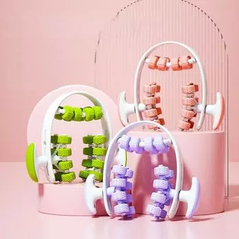 24-колесный роликовый массажный зажим для йоги, многофункциональный кольцевой зажим, круговой тренажер для ног, фитнес-зал, ролик для расслабления мышц