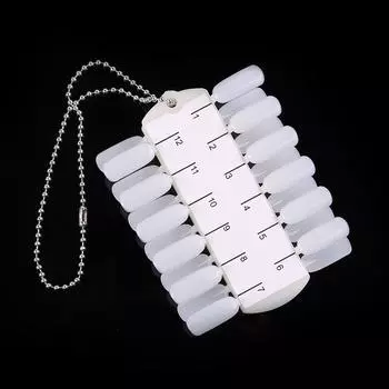 24 кончика гель-лака для ногтей, цветовая палитра, лак для ногтей, цветная карта, цепочка для маникюра, двухсторонние инструменты для обучения и практики