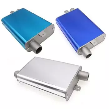 24 мм автомобильный воздушный дизельный стояночный обогреватель, глушитель, глушитель с зажимами, алюминий для Eberspacher Diesel, стояночный обогреватель