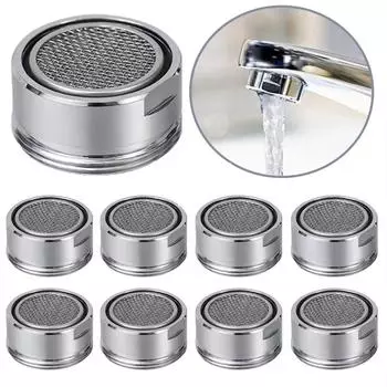 24 мм резьба для ванной комнаты, кухонной раковины, аэратор, сменный фильтр, смесительная насадка, брызгозащищенный фильтр-сетка