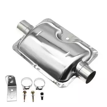 24 мм воздушный дизельный стояночный обогреватель выхлопная труба глушитель глушитель комплект из нержавеющей стали для Webasto Eberspacher CHINA