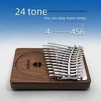 24-нотное двухслойное пианино Kalimba Thumb - Columbus Plate Design