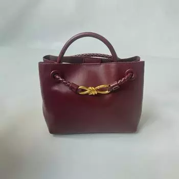 24 Осень/Зима Andiamo Bow Woven Commuter Tote Bag - Большая вместимость 25*9*19cm