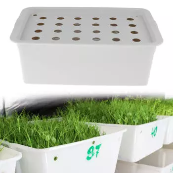 24 отверстия, комплект для гидропонного выращивания в помещении, площадка для растений на балконе серый
