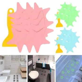 24 Pcs Anti-Slip Stickers Star Shape Bathroom Safety Bathtub Decals Self-adhesive Slip Resistant Floor