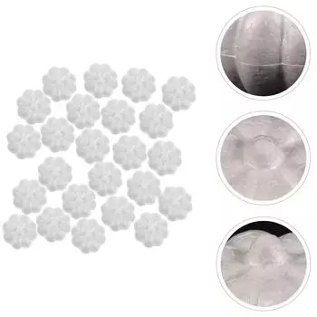 24 Pcs Foam Pumpkin Carving Supplies DIY Artificial Ornament Simulation Decor Decorations Halloween Vivid Craft 8.50X8.50X6.00CM белый