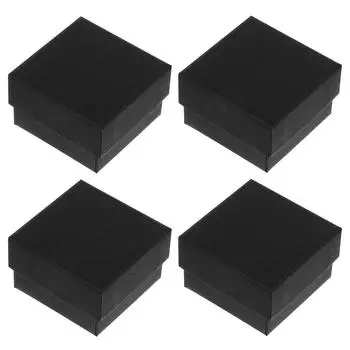 24 Pcs Heaven and Earth Cover Jewelry Box Gift Case Container Vintage Paper Small чёрный