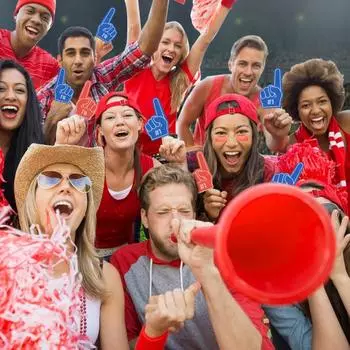 24 шт./набор 10*6 см пенопластовые пальчики веера красочные пальчиковые кроватки для мальчиков и девочек подарок на вечеринку универсальные спортивные реквизиты для фотосессий чирлидинга красный