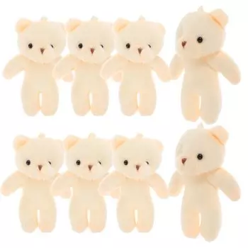 24 Pieces Mini Doll Pocket Bear Mini Flocked Bear Mini Graduation Bear Small Bear Stuffed Animal Toy Tiny Stuffed Bear Soft Birthday Wedding