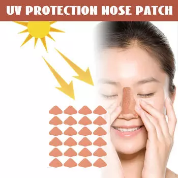 24 Pieces Nose Patches Sun Protection Comfortable Sunblock Guards Protector for Cycling