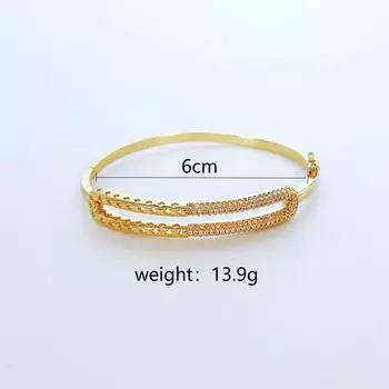 24 полых полых бриллианта Темперамент Браслет Полуполый Звездный Клевер Браслет Женский