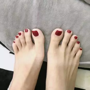 24 предмета пригодных для носки ногтей с полной пастой Ногти Накладные ногти Ногти на ногах Готовые матовые ногти на ногах 01