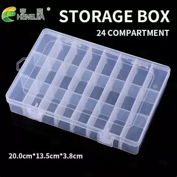 24 ячейки пластиковый крючок для рыболовной приманки, коробка для хранения снастей, портативный многофункциональный органайзер для снастей, рыболовные коробки