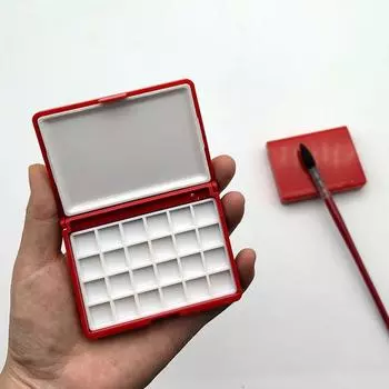 24 сетки портативный пластиковый многофункциональный ящик для рисования пустой палитра для акварели акварель масло акриловая гуашь краска подупаковка flat