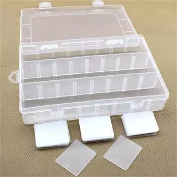 24 сетки прозрачный пластиковый ящик для хранения ниток для вышивки органайзер для катушек для ниток для вышивки крестом швейные инструменты для вышивки крестом катушки для ниток розовый