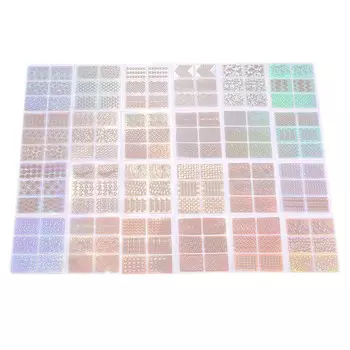 24 SheetSet New Nail Art Stickers Hollow Nail Transfer Decals Manicure Accessory Decoration