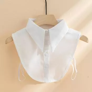 24 шифон большой заостренный воротник поддельный воротник женская универсальная модная основа с воротником свитера рубашка декоративный поддельный воротник