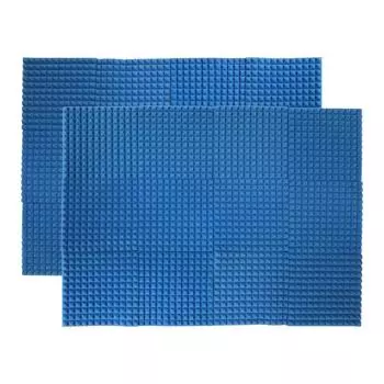 24 шт. 12*12*1 дюйм Студийные акустические пенопласты высокой плотности, звукоизоляционные пенопластовые огнезащитные панели 24pcs чёрный