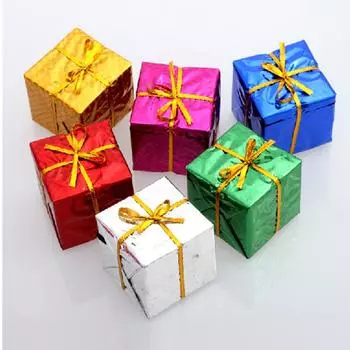 24 шт. 2,5 см изысканная рождественская елка подвесные украшения подарочная коробка для украшения фестиваля 2.5cm 24pcs