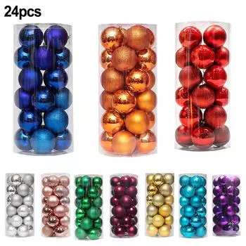 24 шт 3 см елочные шары украшения елочные украшения для праздничной свадебной вечеринки бронзовый