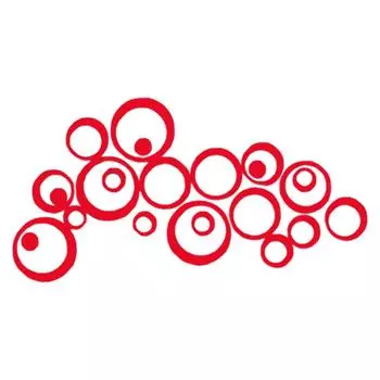 24 шт. 3D-зеркальная акриловая настенная наклейка, практичное украшение для гостиной или спальни, самоклеящаяся