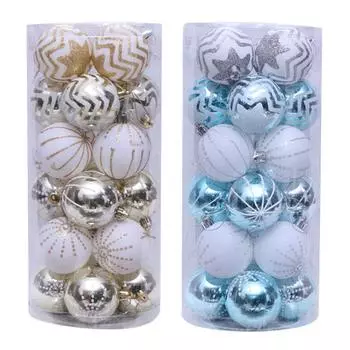 24 шт. 6 см елочные шары, елочные украшения, шары, рождественские подвески, елочные подвески, домашняя вечеринка, рождественская елка, декор, подарок на Новый год синий