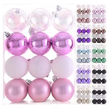 24 шт. 6 см Рождественский шар Рождественская елка украшения для рождественской елки украшения для вечеринки, дома, праздника, свадьбы 6 cm кофейный