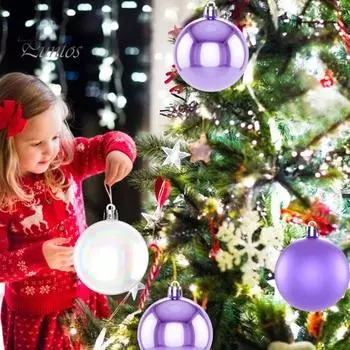 24 шт. 6 см Рождественский шар Рождественская елка украшения Рождественская елка праздник свадьба украшение дома 6 cm кофейный