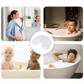 24 шт., 8 см, противоскользящие наклейки, наклейка для ванны, душа, клейкая наклейка для ванной, ступни для ванны, наклейки, пол, круглая форма, противоскользящая наклейка 24PCS/Set прозрачный