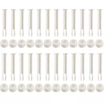 24 шт. Белые АБС-пластиковые соединительные штифты для бассейна 6 см 2,36 дюйма Набор колпачков Уплотнители для ремонта плавательного бассейна