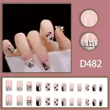 24 шт. бриллиантов Xiaoxiangfeng французский темперамент белый, черный и золотой бабочка простая черная любовь сладкая и крутая девушка-специя продвинутое чувство