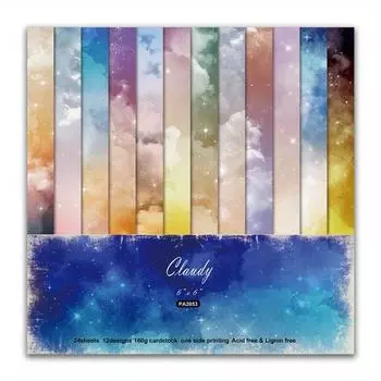 24 шт., бумажный блокнот для альбомов с цветами, 6x6 дюймов, разные узоры, картон для декупажа, односторонняя винтажная бумага для скрапбукинга, принадлежности для изготовления карт своими руками B