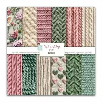 24 шт., бумажный блокнот для альбомов с цветами, 6x6 дюймов, разные узоры, картон для декупажа, односторонняя винтажная бумага для скрапбукинга, принадлежности для изготовления карт своими руками A