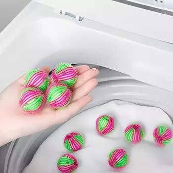 24 шт. чистящий шарик экономит воду защита волокна легкий отличный ворс для стиральной машины для дома