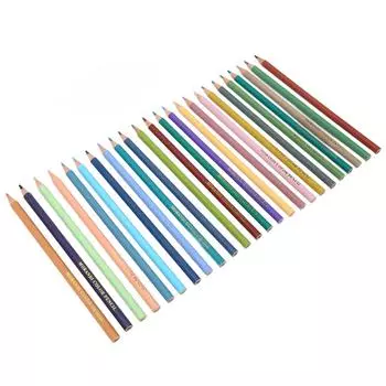 24 шт. цветных карандашей разных цветов, предварительно заточенные, яркие, сияющие, блестящие карандаши для рисования для раскрашивания