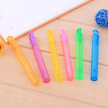 24 шт. детская игрушка «сделай сам» мыльные пузыри пустая палочка трубка для дня рождения свадьба декор для детей праздничный подарок