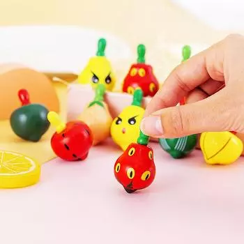 24 шт. Детские принадлежности для вечеринок, деревянная игра-спиннер с фруктами, подарки для гостей на день рождения, свадьбу, сувенир, наполнитель для пиньяты, рождественский подарочный набор