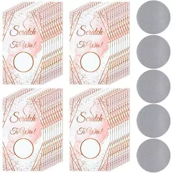 24 шт. DIY пустые подарочные сертификаты скретч-карты для рождественских праздников, дней рождения, свадеб, детских праздников, игровых карт