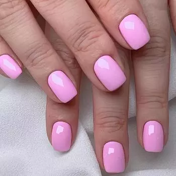 24 шт. глянцевые розоватые накладные ногти короткие квадратные накладные ногти в минималистичном стиле однотонные накладные ногти с полным покрытием для женщин и девочек на каждый день