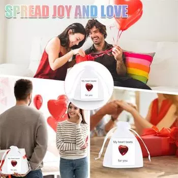 24 шт. карманных сердечек с надписью «Любовь», искусственные бриллиантовые сердца с карточками и марлевыми мешочками, карманные сердечки на День святого Валентина, подарок для обмена для любимых 24PCS