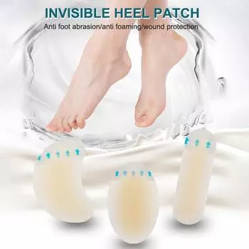 24 шт. клейкий гидроколлоидный гель-пластырь для защиты пяток от износа наклейка на пятку педикюрный пластырь инструменты для ухода за ногами
